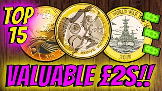 Top 15 Most Rare and Valuable £2 Coins! (UK Circulation)
