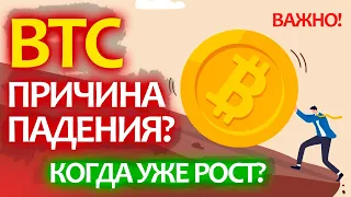 Биткоин, узнай, это ВАЖНО! Самая главная ПРИЧИНА ПАДЕНИЯ крипторынка?