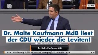 Dr.  Malte Kaufmann liest der CDU wieder die Leviten!