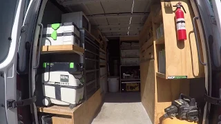 Uber-organized work van setup / design / tour ( sprinter 2500) by HomePro Rx, CT