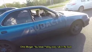 Chis “Bagel Boss” Morgan Argues In Traffic With Motorcyclist