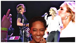 FIRST TIME REACTING TO | Keith Urban & Carrie Underwood - "The Fighter"