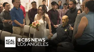 Orange County couple holds wedding at hospital chapel to include bride's father