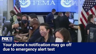 Phones to receive an emergency alert test this week