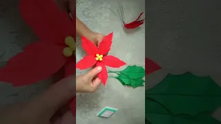 How To Make An Poinsettia Paper Flower