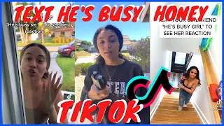 TEXT He Is BUSY To My Girlfriend | NEW Couple Tiktok Challenge |