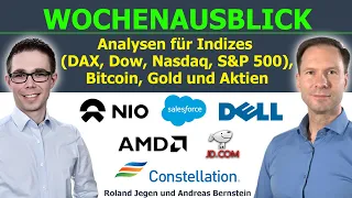 Bleiben die Märkte in Rekordhoch-Nähe? DAX, Dow, Bitcoin, Gold, Salesforce, NIO, Dell & JD im Fokus