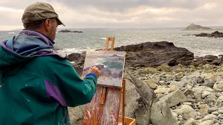 Plein Air and Studio Oil Painting: St Michael's Mount Cornwall