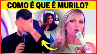 Quem nunca? Murilo Huff comete gafe, entrega segredo e fica constrangido com puxão de orelha