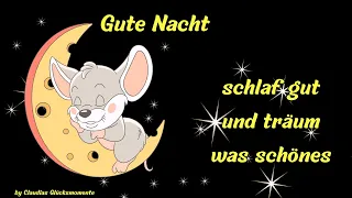 Gute Nacht- schlaf gut und träum was schönes