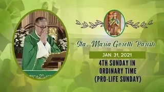 Jan. 31, 2021 | Rosary and HOLY MASS on THE 4TH SUNDAY IN ORDINARY TIME by FR. DAVE CONCEPCION