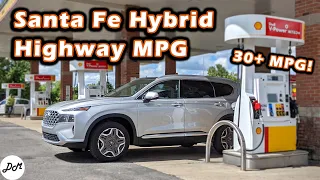 2021 Hyundai Santa Fe Hybrid – MPG Test | Real-world Highway Range [Limited]