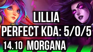 LILLIA vs MORGANA (JGL) | 5/0/5, 500+ games | EUW Master | 14.10