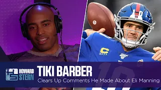 Tiki Barber Clears Up the Comments He Made About Eli Manning (2012)