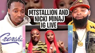 Megan Thee Stallion and Nicki Minaj on IG live full video REACT