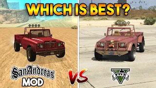 GTA 5  BODHI VS GTA SAN ANDREAS BODHI : WHICH IS BEST?