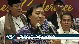 Alfiansyah Alias Komeng Daftar Jadi Bakal Anggota DPD RI