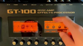 Boss GT-100 | แนะนำการตั้งเสียง
