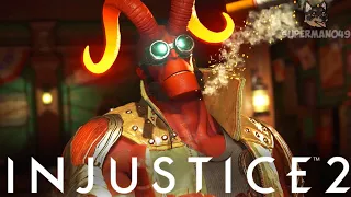 HELLBOY GOES CRAZY! - Injustice 2: "Hellboy" Gameplay