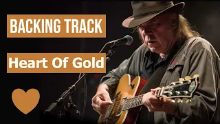 Neil Young - Heart of Gold | Acoustic Rhythm Guitar Backing Track in E Minor