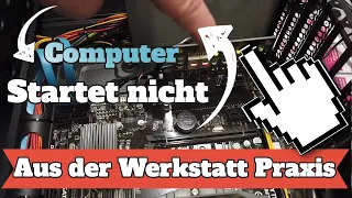 Werkstatt Praxis - PC Startet nicht, es kommt kein Bild kein Ton. Diagnosekarte zeigt die Fehler an.