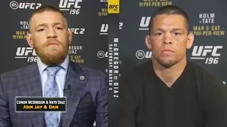 UFC Press Conference Conor McGregor vs Nate Diaz Conor (McGregor and Nate Diaz join FOX Sports Live)