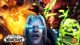 ALL World of Warcraft Raid Ending Cinematics in ORDER (2020) [Death of Arthas, Illidan, Sargeras]