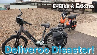 Deliveroo Disaster! - Raleigh Centros E-Bike with Atlanta Delivers on her Eskuta in Worthing