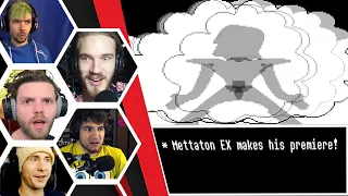 Let's Players Reaction To Mettaton EX Making His Appearance! | Undertale