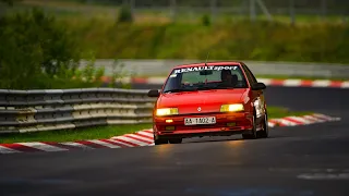 Mi primera vuelta a Nürburgring Nordschleife Touristenfahrten 10:32 BTG, Renault 19, 04/09/2019