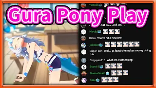 3D Gura Does Pony Play Live on Stream 【Gawr Gura / HololiveEN】