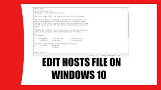 How to Edit Hosts File on Windows 10 (Solved)