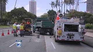 Repair crews complete work on water main break on S. King St.