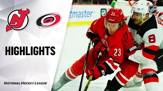 NHL Highlights | Devils @ Hurricanes 11/02/19