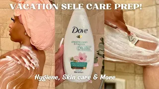 SELF CARE VACATION PREP ROUTINE | GLOWY, SOFT AF SUMMER READY SKIN!