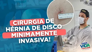 Cirurgia de hérnia de disco minimamente invasiva!