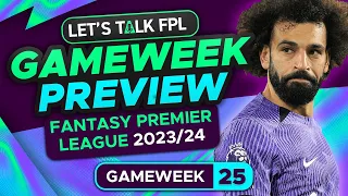 FPL DOUBLE GAMEWEEK 25 PREVIEW | FANTASY PREMIER LEAGUE 2023/24 TIPS