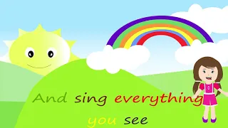 I Can Sing a Rainbow - Rainbow song - Color song - Nursery Rhymes with lyrics - Song for kids