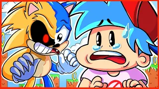 Sonic.exe "Chaos" Vs Boyfriend - Friday Night Funkin Animation