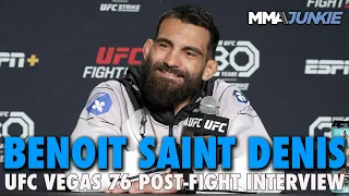 Benoit Saint Denis explains gameplan and submission of Ismael Bonfim | UFC on ESPN 47