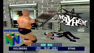 WCW Mayhem N64 Goldberg vs Sting #wcwmayhem #n64