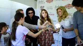 Presenting "The Jewel" Chopper Bicycle to Gene Simmons, Shannon, Nick and Sophie