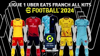 Best kit eFootball 2024 | Ligue 1 Uber Eats all kits in eFootball Mobile #lawaragaming #jerseypes