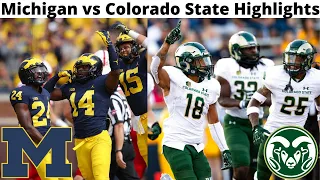 Michigan vs Colorado State Highlights: College Football: 9/3/22