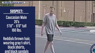 Irvine PD search for sexual battery suspect