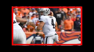 Breaking News | Derek carr suffers back injury during raiders vs. broncos