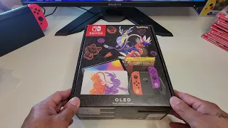 Unboxing Pokémon Scarlet & Violet Nintendo Switch OLED