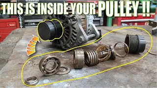 Alternator Decoupler Pulley repair HOW THEY WORK fix