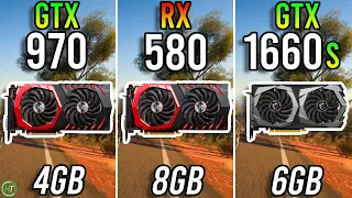 GTX 970 vs RX 580 8GB vs GTX 1660 Super