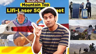 Shri. Sonam Wangchuk is a Genius - Ladakh tests World's First Mountain Top Lifi Laser 5G internet